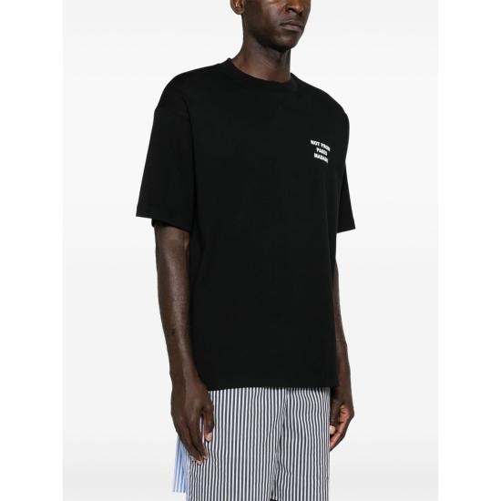 [해외배송] 25SS 드롤드무슈 반팔 티셔츠 PERM TS203 CO002 BLACK