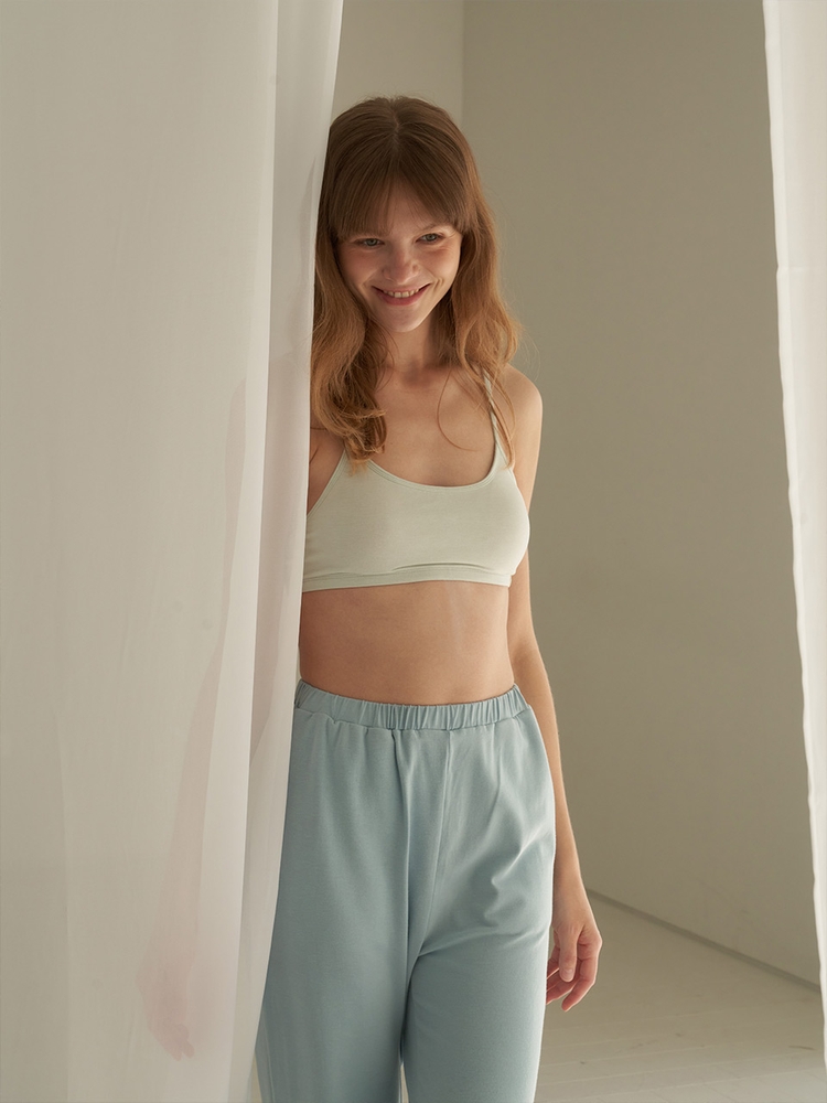 HY Basic Bra Top - Indigo [Natural Dyed]