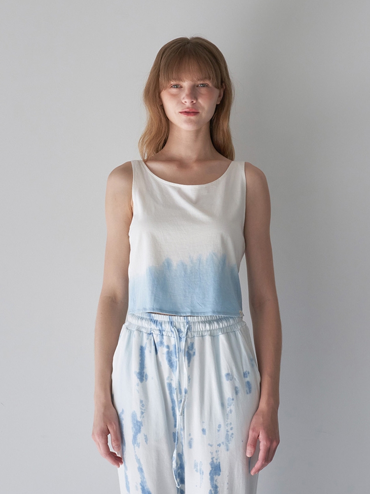 Flos Cover Up - Ivory Blue [Natural Dyed]