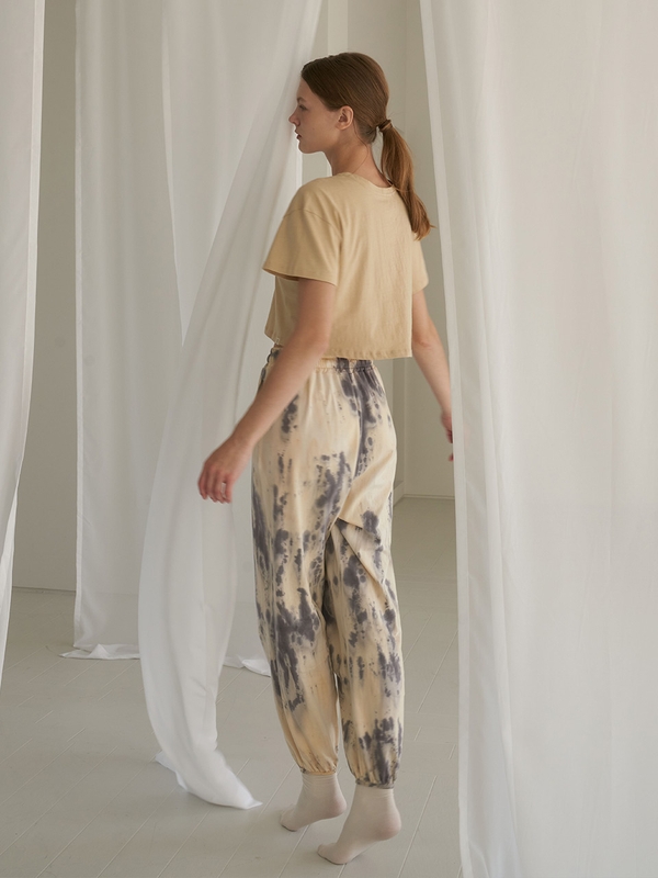 Free-Dye Harem Pants - Natural Violet [Natural Dyed]