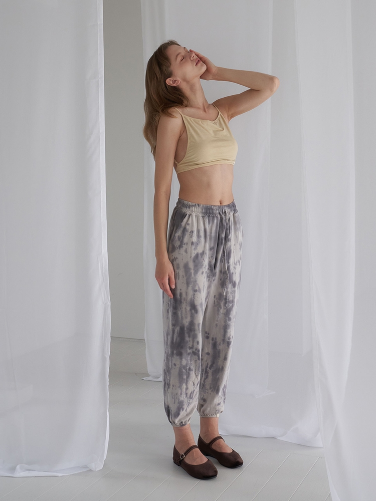 Free-Dye Harem Pants - Deep Violet [Natural Dyed]