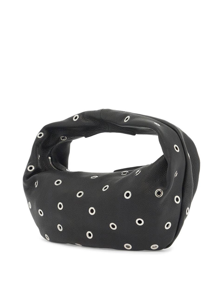 케이트 SS25 medium olivia hobo bag with eyelets H6015 918 BLACK