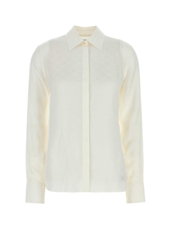 페라가모 SS25 SALVATORE FERRAGAMO JACKETS AND VESTS 13G779781825 MASCARPONE White