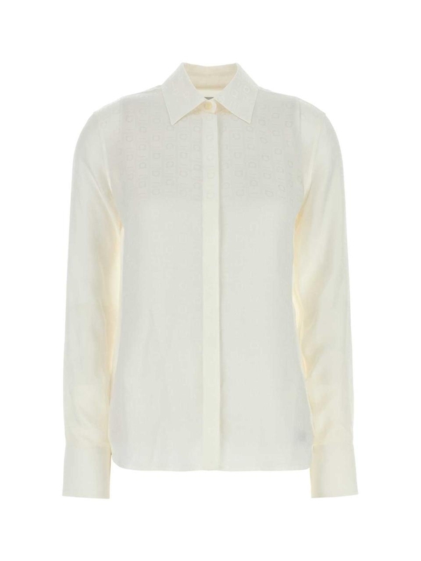 페라가모 SS25 SALVATORE FERRAGAMO JACKETS AND VESTS 13G779781825 MASCARPONE White