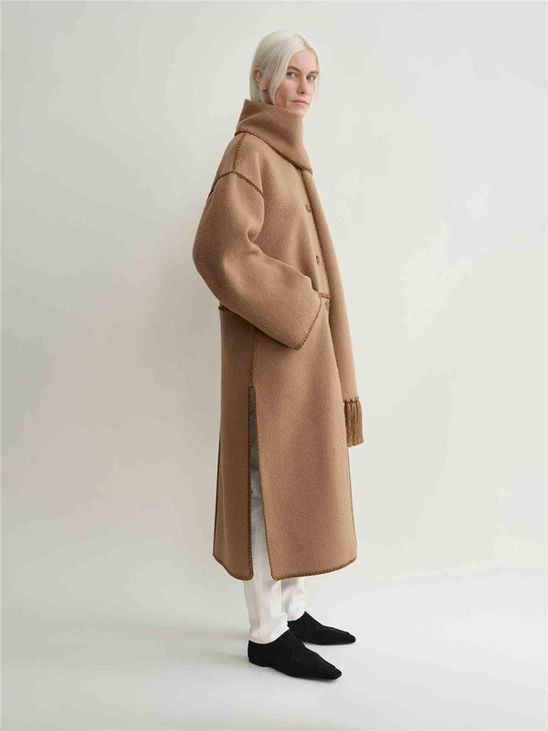 토템 FW24 Long Coat Scarf 244-WRO0131-FB0292 One Color