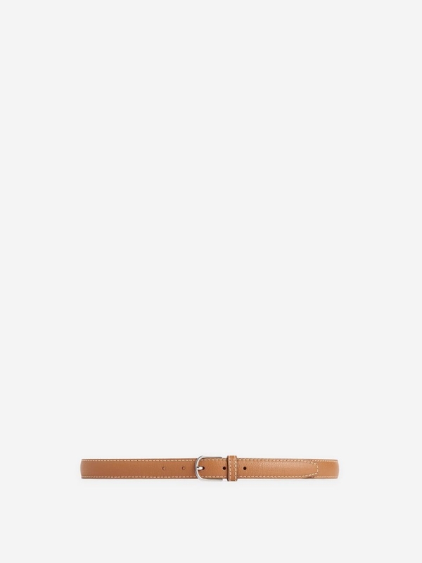 토템 SS25 Grained Leather Belt 233-812-613 One Color