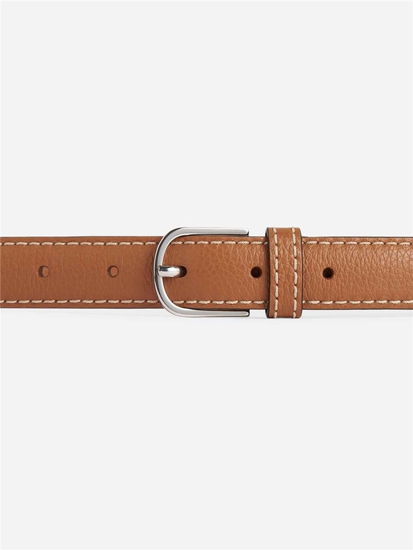 토템 SS25 Grained Leather Belt 233-812-613 One Color