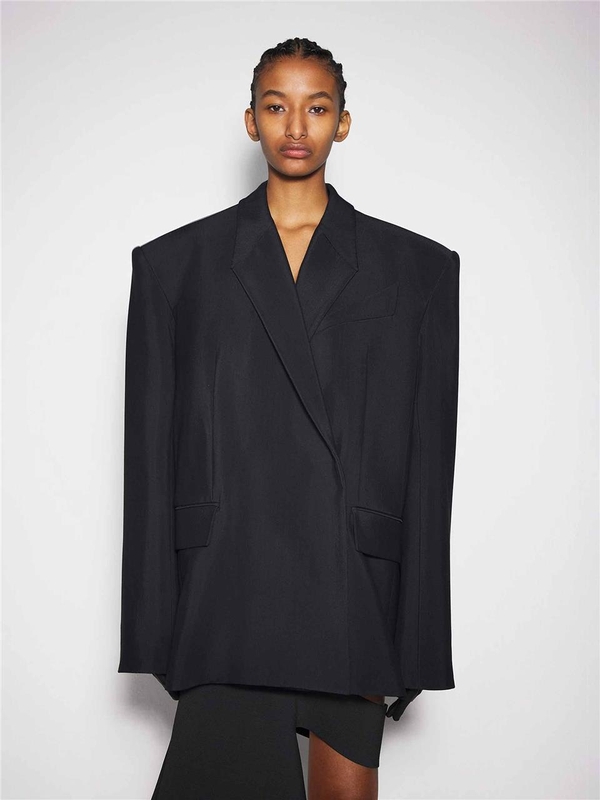 뮈글러 FW24 Oversized Structured Blazer 24F1VE04301821999 One Color