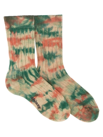 스투시 FW23 MULTI DYED RIBBED SOCKS 138906_CLAYFOREST MULTICOLOUR