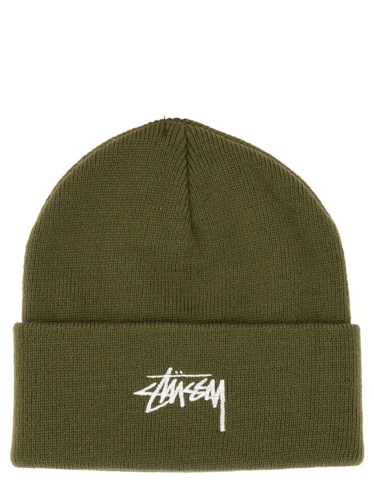 스투시 FW23 BEANIE HAT 1321020_OLIVE MILITARY GREEN