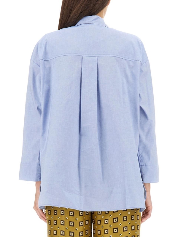 S 막스마라 FW23 COTTON SHIRT 2391160839600_176001 AZURE