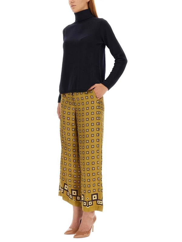 S 막스마라 FW23 WIDE LEG PANTS 2391360138600_085005 YELLOW