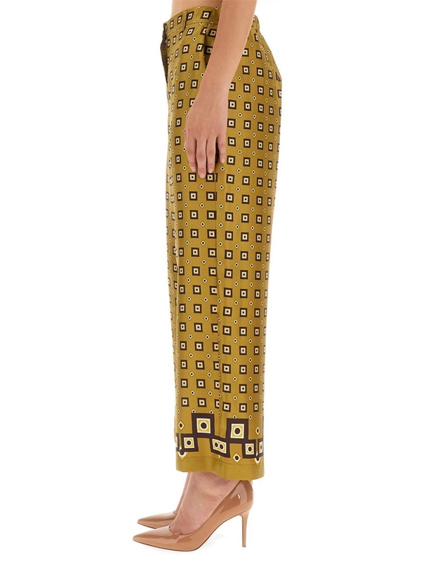 S 막스마라 FW23 WIDE LEG PANTS 2391360138600_085005 YELLOW