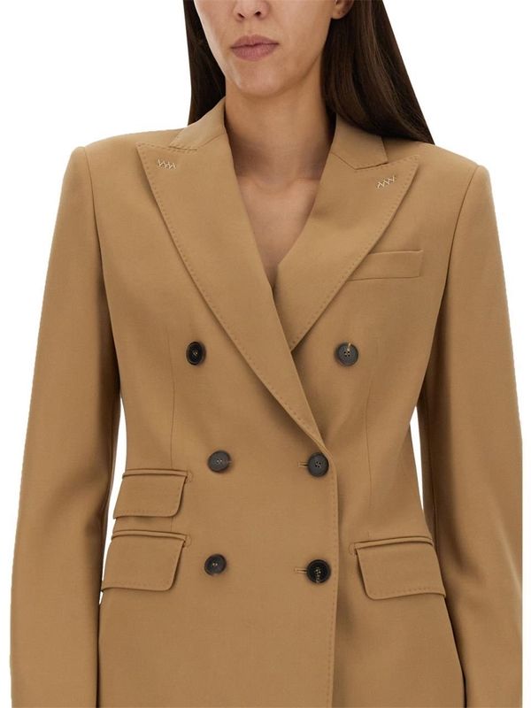 막스마라 FW23 DOUBLE-BREASTED BLAZER 2310461739600_370011 BEIGE