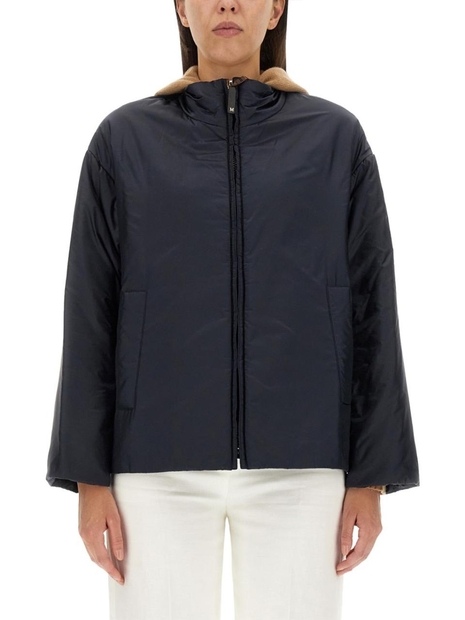 S 막스마라 FW23 HIGH NECK JACKET 2394860734600_025008 BLUE