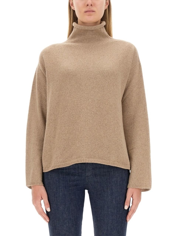 S 막스마라 FW23 TURTLENECK SHIRT 2393660433600_137001 BEIGE