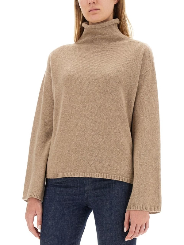 S 막스마라 FW23 TURTLENECK SHIRT 2393660433600_137001 BEIGE