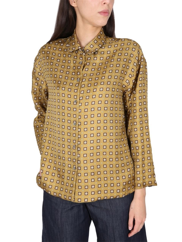 S 막스마라 FW23 SILK SHIRT 2391160238600_088001 YELLOW