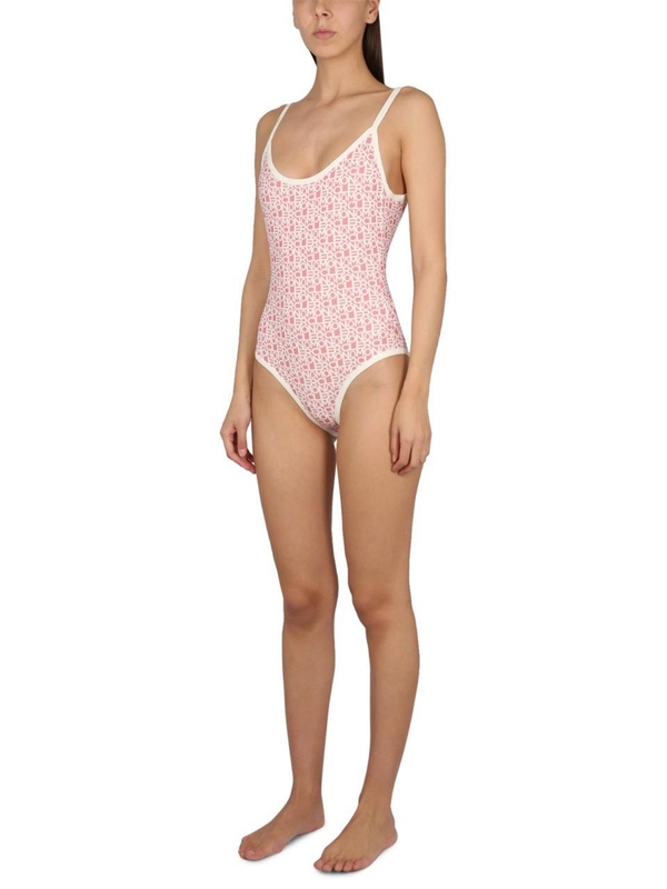 몽클레르 SS23 ONE PIECE SWIMSUIT WITH LOGO 8N00005_89A0Y519 PINK