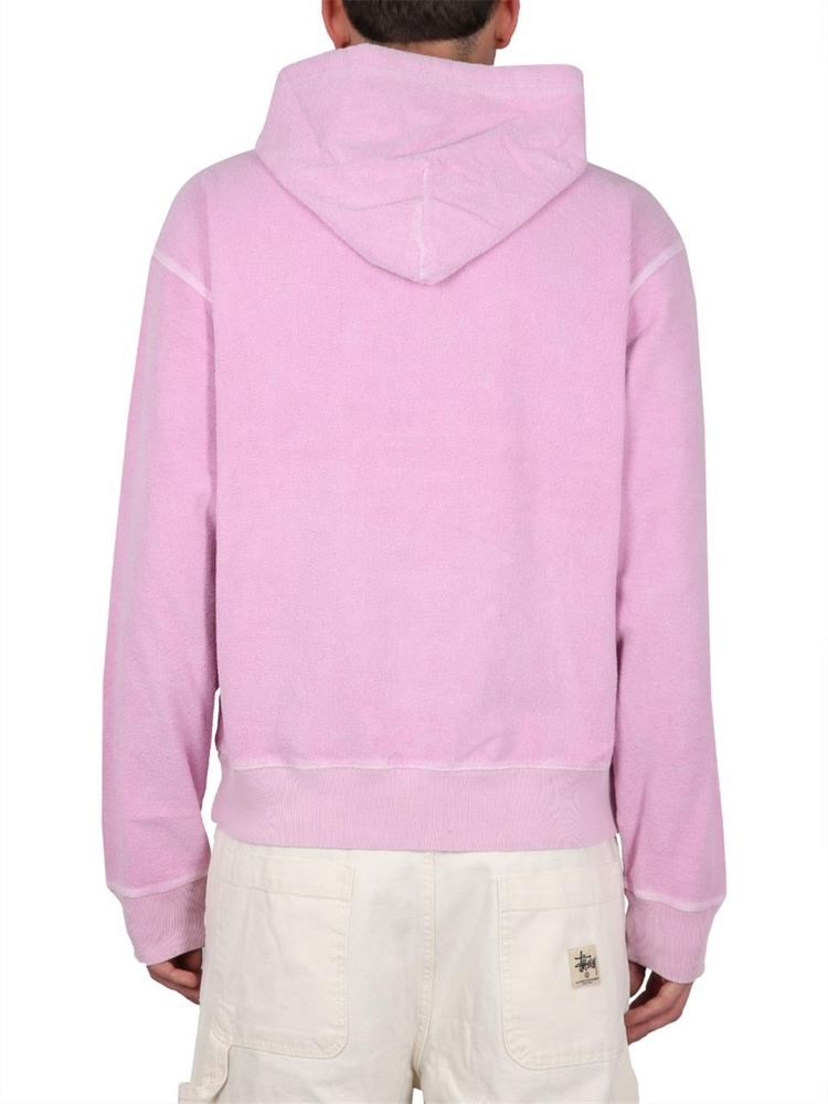 스투시 SS23 SWEATSHIRT WITH LOGO EMBROIDERY 118515SP_PINK PINK