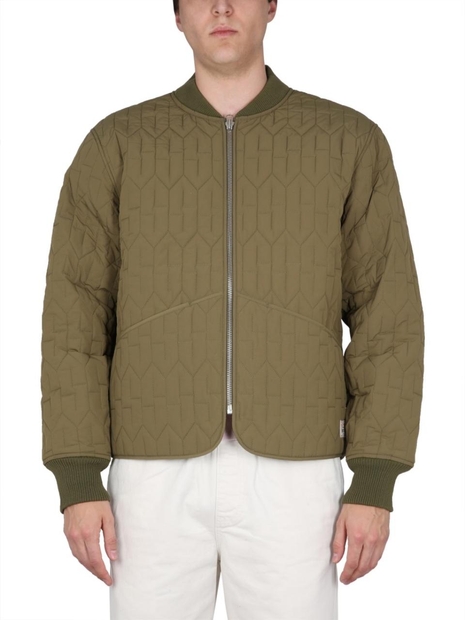 스투시 SS23 QUILTED JACKET 115670_OLIV GREEN