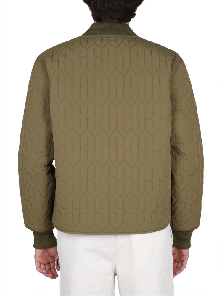 스투시 SS23 QUILTED JACKET 115670_OLIV GREEN