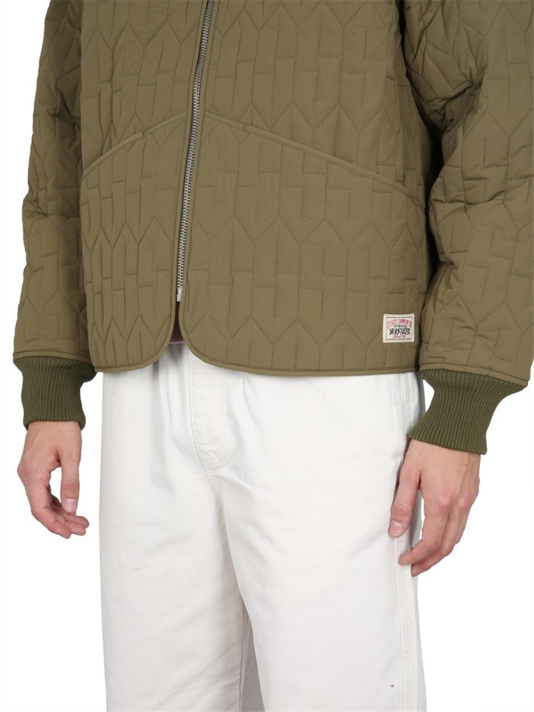 스투시 SS23 QUILTED JACKET 115670_OLIV GREEN