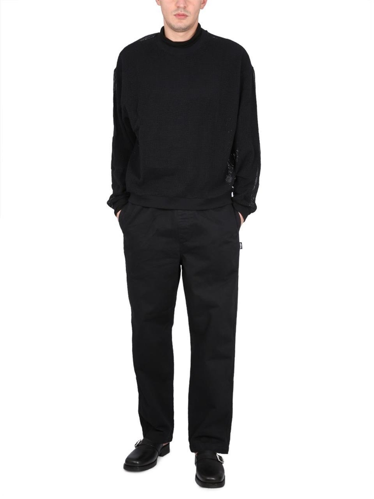 스투시 SS23 MESH SWEATSHIRT. 1140295_BLAC BLACK