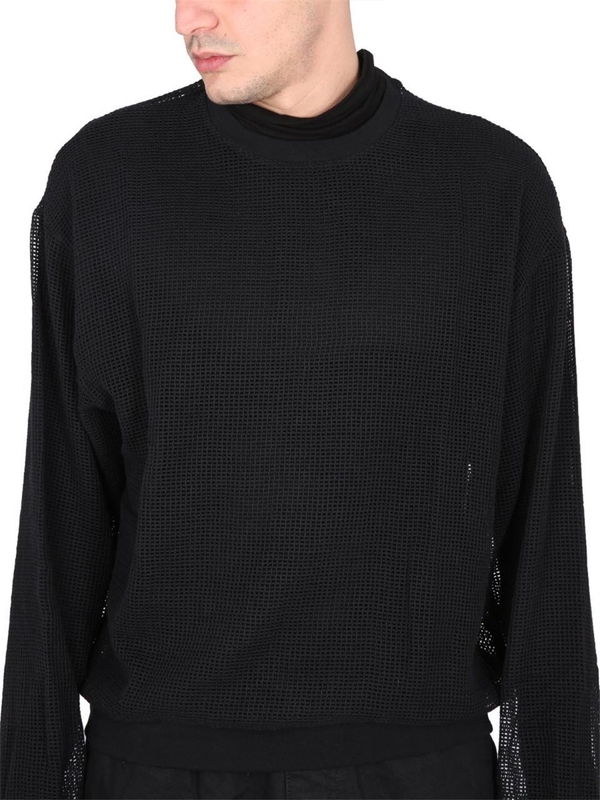 스투시 SS23 MESH SWEATSHIRT. 1140295_BLAC BLACK