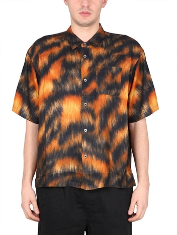 스투시 SS23 FUR PRINT SHIRT 1110282_TIGR MULTICOLOUR