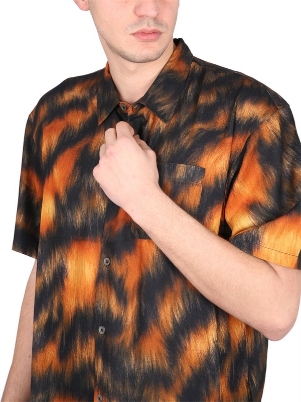 스투시 SS23 FUR PRINT SHIRT 1110282_TIGR MULTICOLOUR