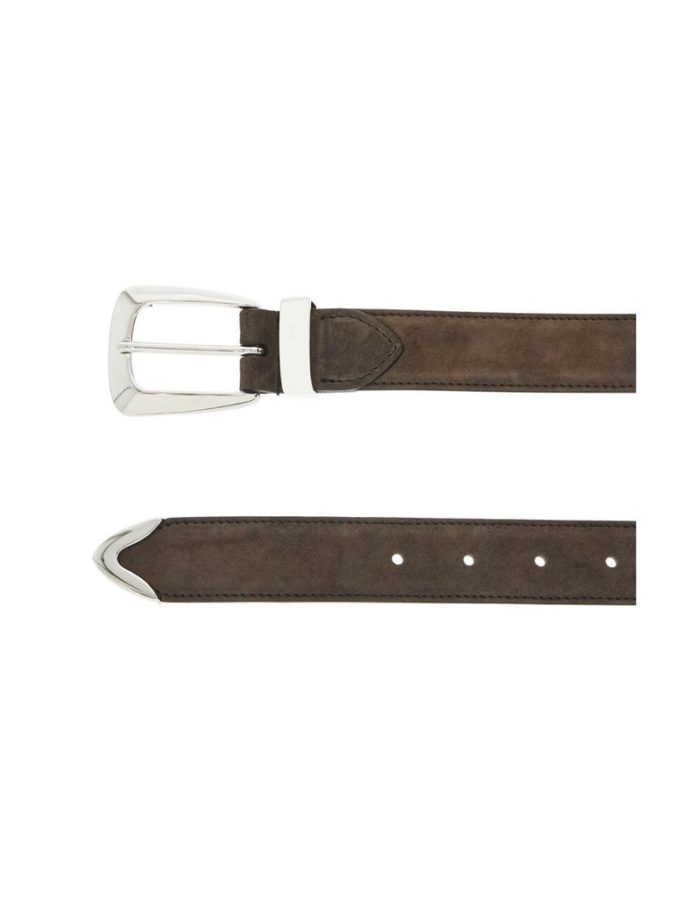 케이트 SS25 benny suede leather belt in 10012 726 EBANO