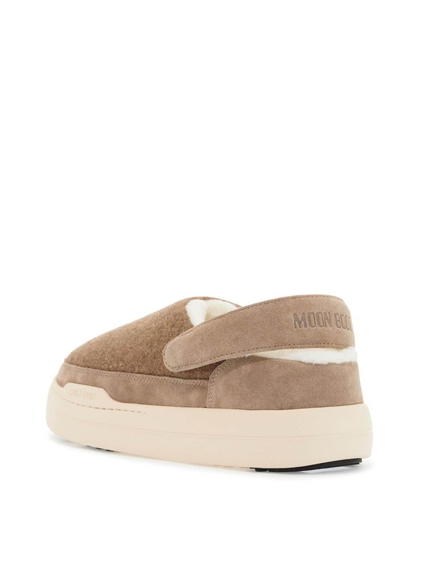 문 부츠 SS25 felt and suede park clogs 80D2470090 BEIGE MELANGE