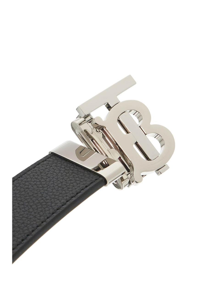 버버리 SS25 reversible tb belt 8043247 BLACK/TAN/SILVER