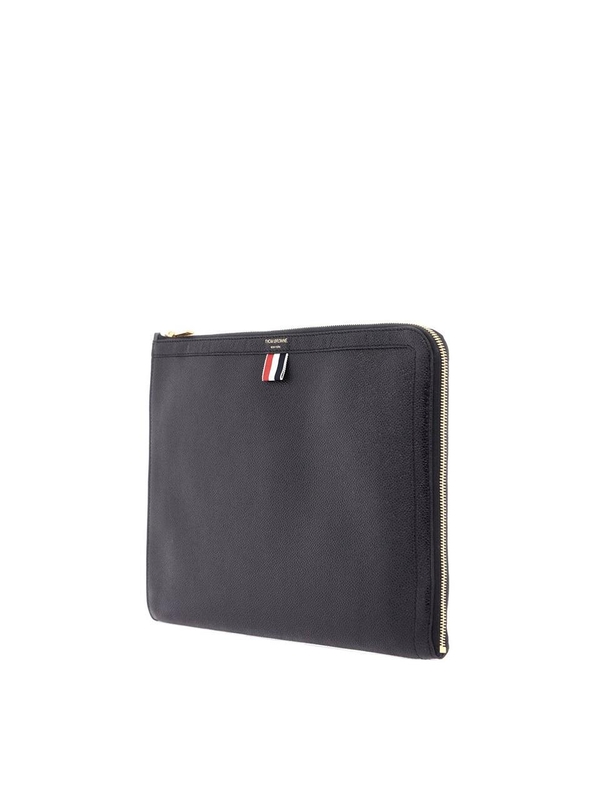 톰 브라운 SS25 leather large document holder MAC074A 00198 BLACK