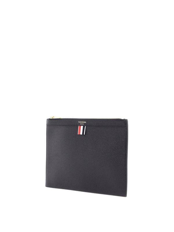 톰 브라운 SS25 leather small document holder MAC019L 00198 BLACK