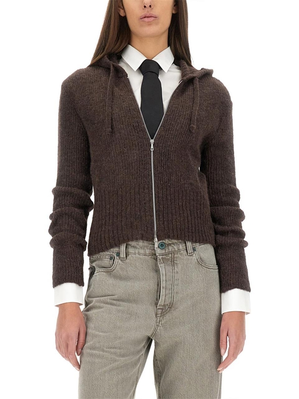 아워레가시 FW24 OUR LEGACY Knitwear W4243CSB_SMOKEYBROWNFUZZYALPACA BROWN