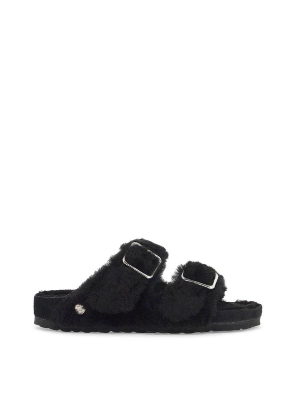 버켄스탁 SS25 shearling slides 1029990 BLACK