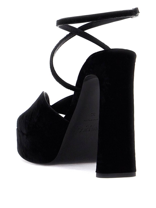 지미추 SS25 karli sandals KARLI PF 125 RDV BLACK