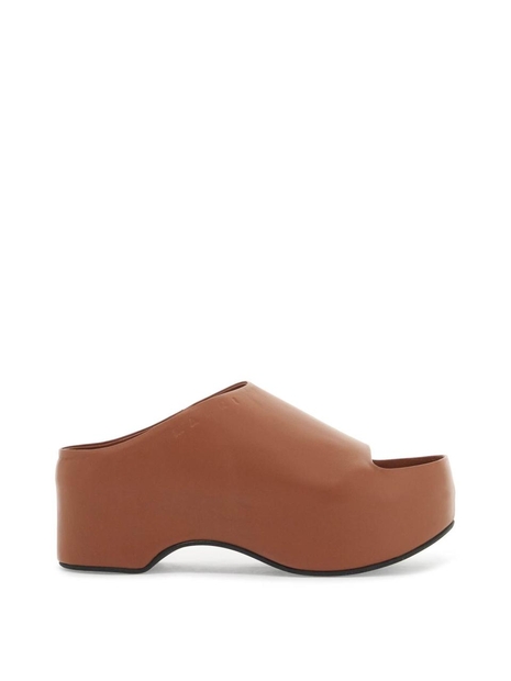 마르니 SS25 chunky clog sabot with SAMS021604P3628 WOOD