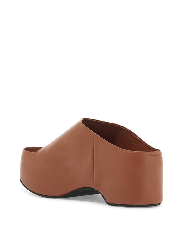 마르니 SS25 chunky clog sabot with SAMS021604P3628 WOOD