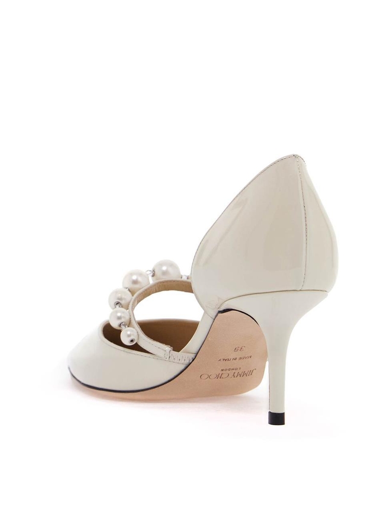 지미추 SS25 aurelie pumps AURELIE 65 XKM LATTE WHITE