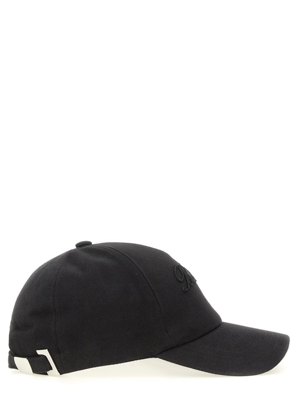 발망 SS25 BASEBALL HAT WITH LOGO EMBROIDERY EH1XA231CD29_EAP BLACK