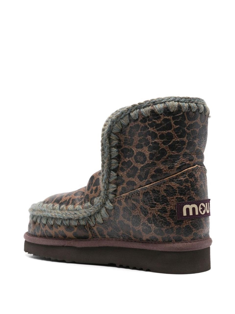 모우 FW24 Mou Boots Brown FW101001CVINLEO Brown