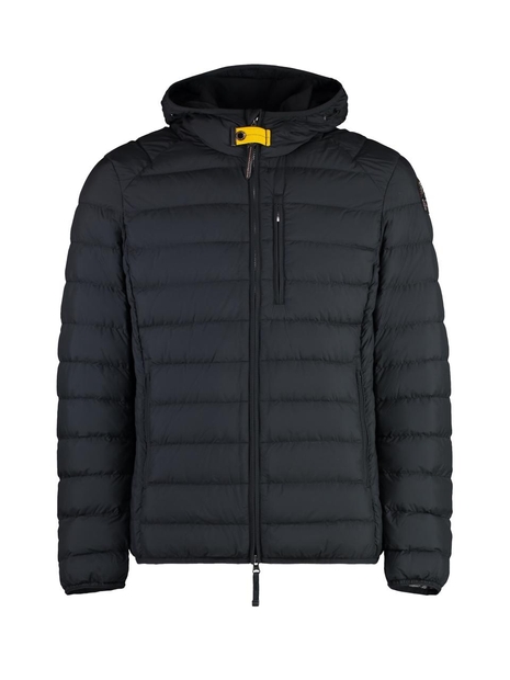 파라점퍼스 FW24 Last Minute Hooded short down jacket PMPUSL02P09_0541 black