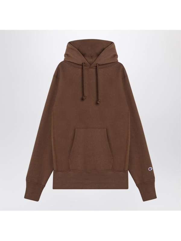 챔피온 FW24 Champion Brown cotton hoodie C5A101CO Brown