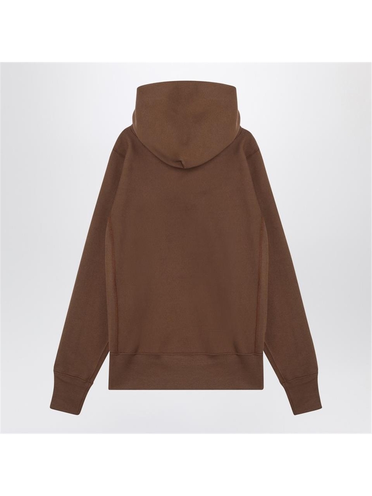 챔피온 FW24 Champion Brown cotton hoodie C5A101CO Brown