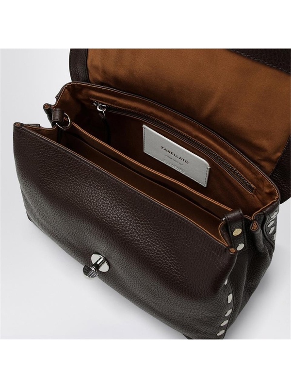 자넬라토 SS25 Zanellato Small brown Postina bag 068010S0040000 Brown