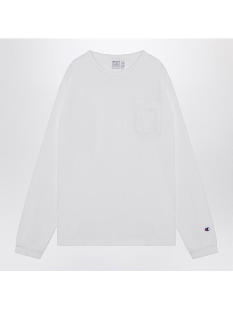 챔피온 FW24 Champion White long-sleeved T-shirt C5P401CO White