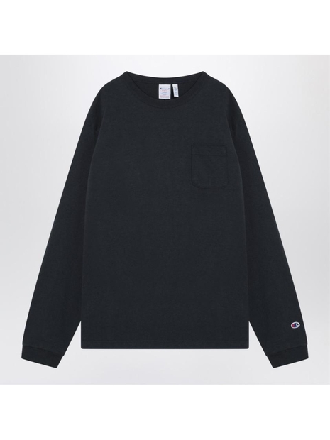 챔피온 FW24 Champion Navy blue long-sleeved T-shirt C5P401CO Blue